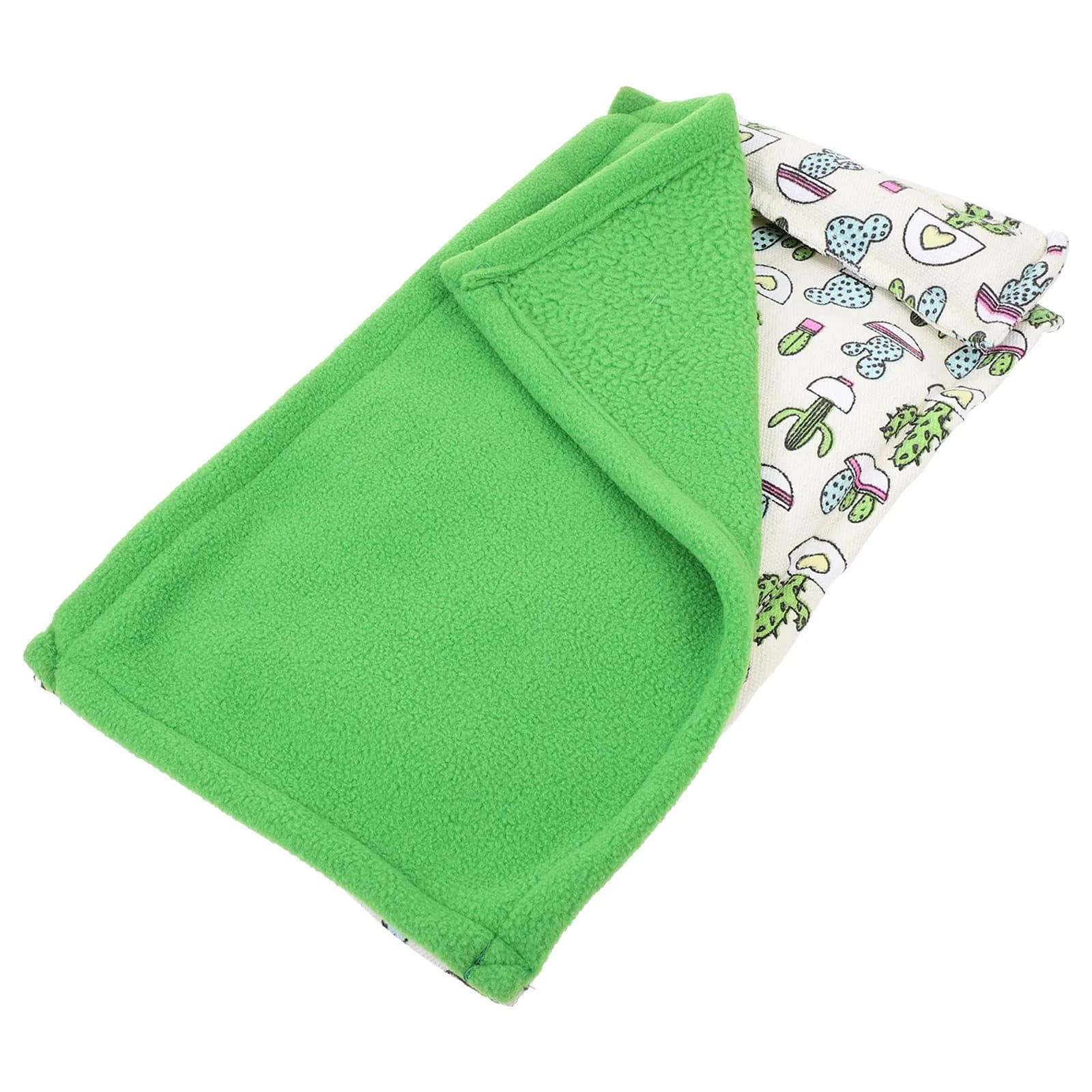 Sacco a pelo per rettili, caldo, con motivo a cartone animato, cuccia per lucertole, tappetino riposo portatile e pieghevole, comodo, lavabile, cuscino per animali domestici