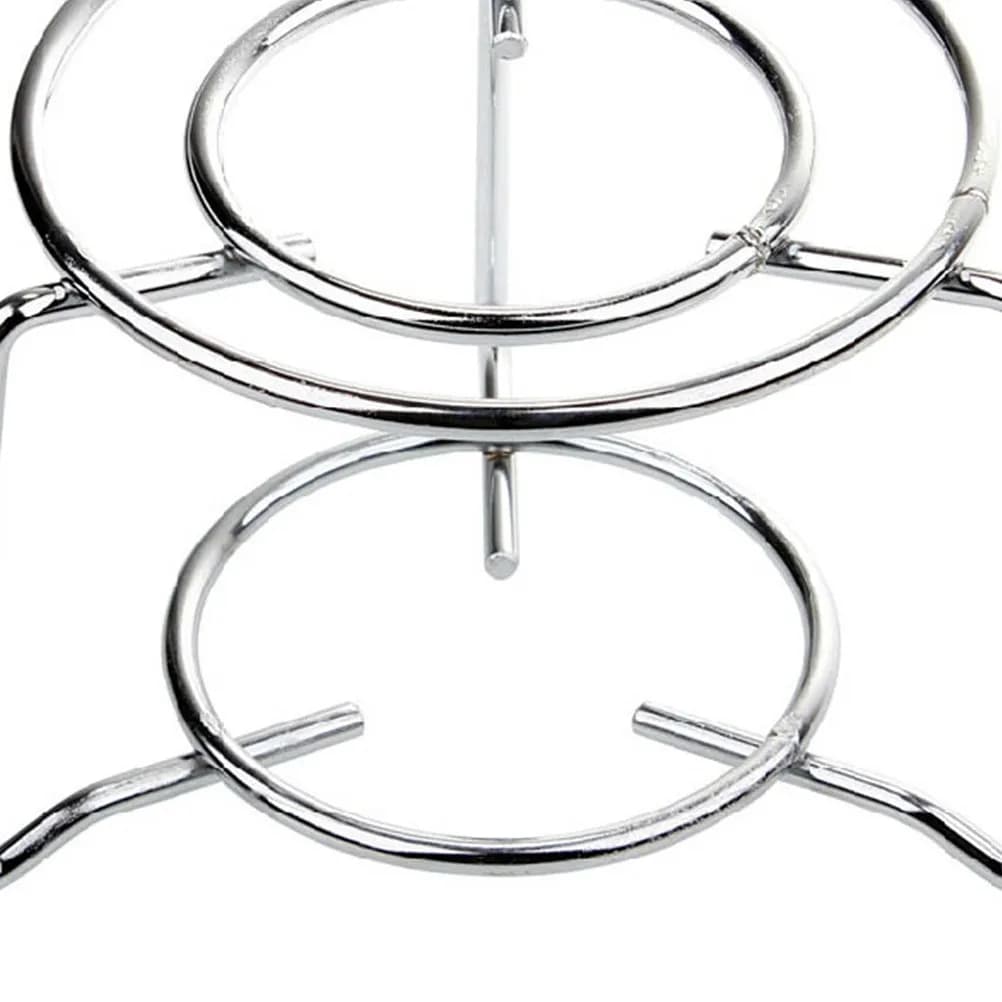 Stainless Steel Round Stove Stand Ergonomic Alcohol Stove Stand Suitable for Hiking Camping Bbq Outdoor Cooking