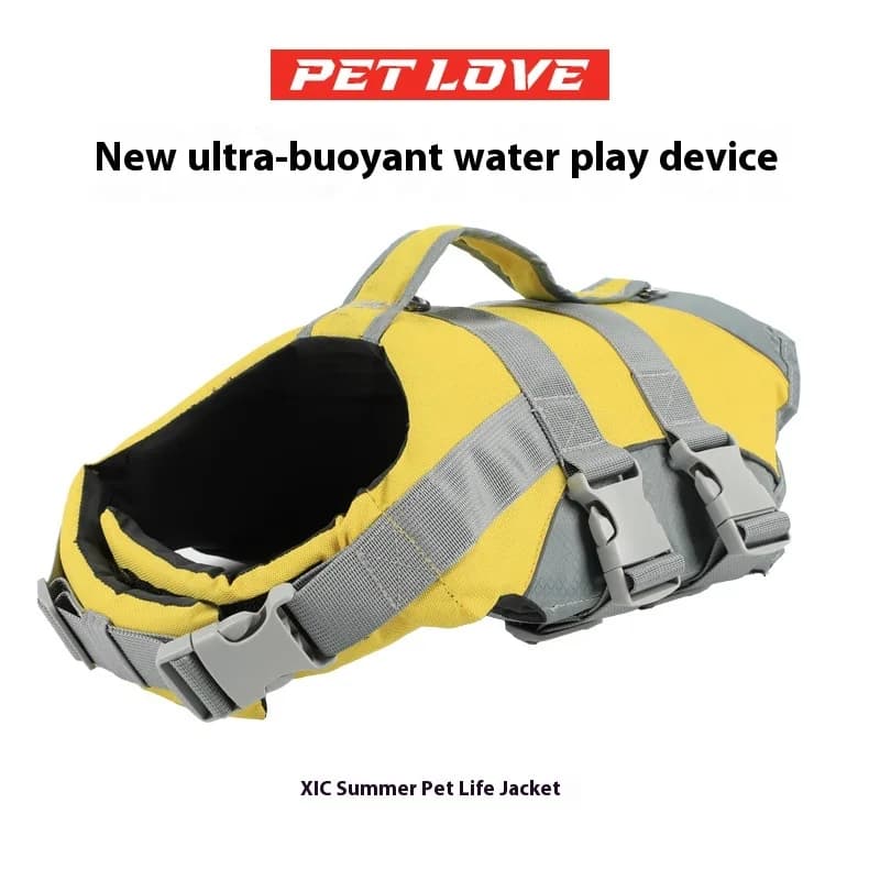 Giubbotto di salvataggio per cani Abbigliamento di sicurezza estivo Giubbotto di salvataggio per cani Abbigliamento da nuoto Costumi da bagno Giacca per animali domestici