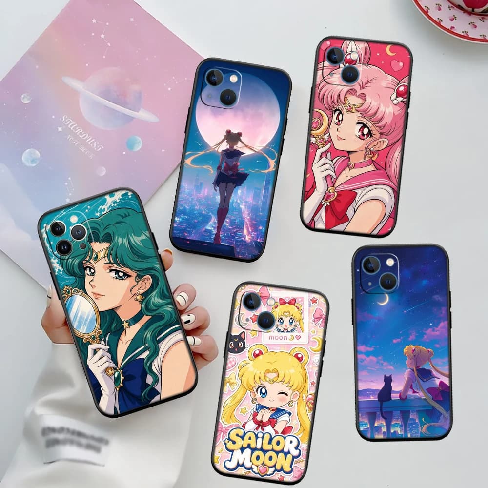II59 S-Sailors M-Moons New High-End Phone Case for OPPO A3 Pro A72 A74 A76 A77 A77S A78 A79 A94 A95 A18 A58 A5 A5M A6X