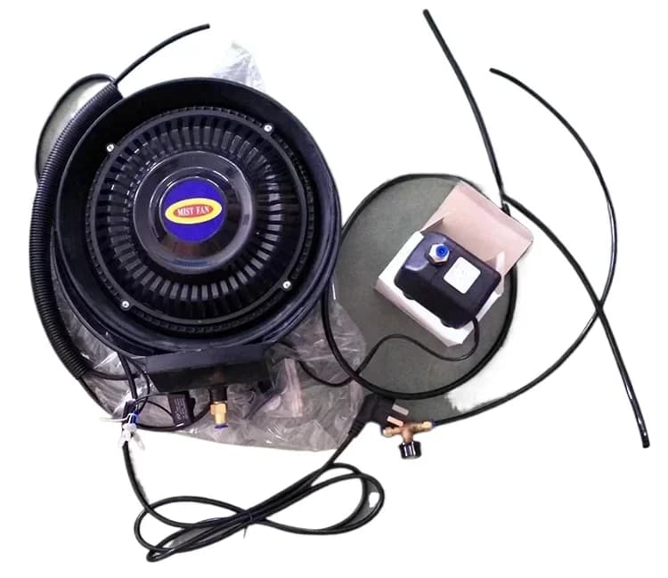 Ventilatore Industriale a Disco Atomizzante Centrifugo, Sistema di Nebulizzazione per Raffreddamento e Umidificazione Esterna