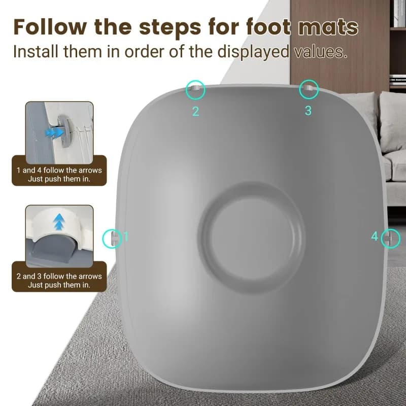 Tappetino in Silicone di Ricambio per Lettiera Autopulente TONEPIE, Accessorio Morbido e Impermeabile per Ti Pro Q-Clean