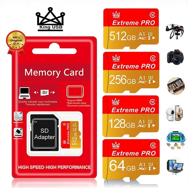 for Phone Tablet Camera High-speed Memory card 4/8/16/32/64/128/256/512GB sd card Mini TF card