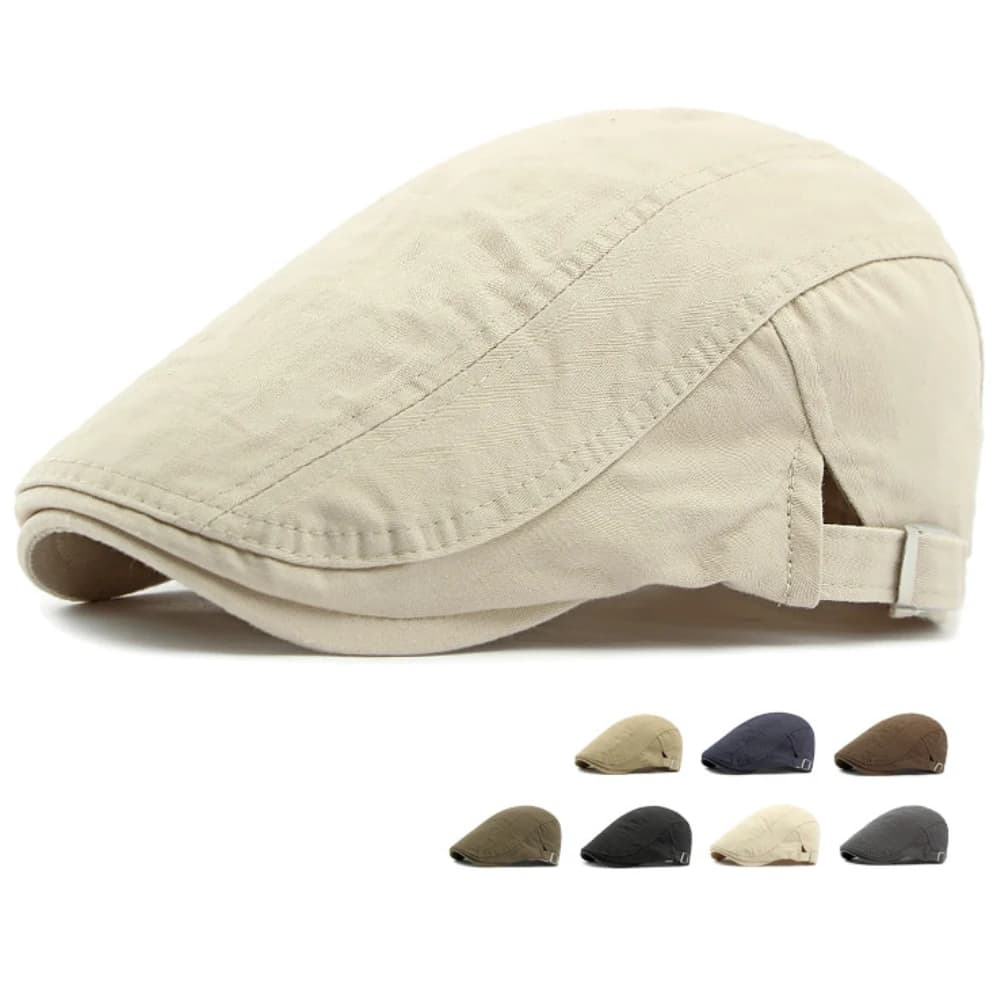 HT4675 Uomo Donna Berretto Classico 100% cotone Primavera Estate Cappello da sole Maschio Femmina Cappello berretto Ivy regolabile Berretto piatto Artista Berretti