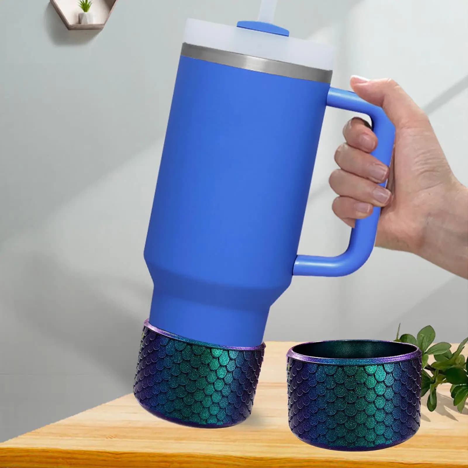 Cup Protective Sleeve Silicone Anti-slip Cup Boot Cover Mug Bottom Protector Anti-scratch Hiking Supplies For Travel Daily Life