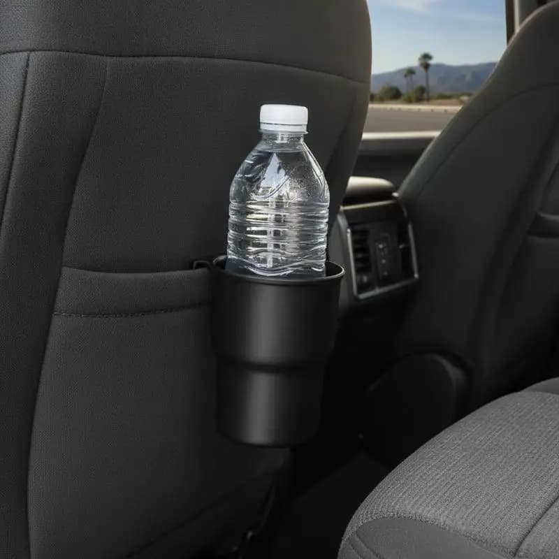 New Car Water Cup Holder Mobile Phone Beverage Holder Trash Can Multifunctional Storage Box Auto Interior Accessories