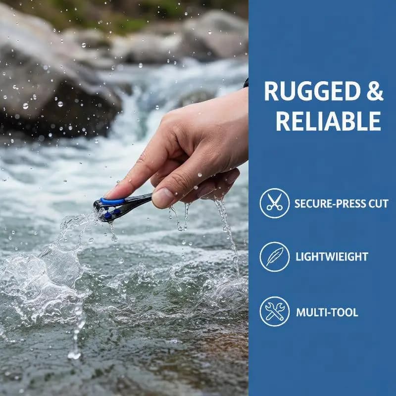 Sturdy Fly Fishing Line Nipper Compact Clippers for Precise Line Cutting in Water
