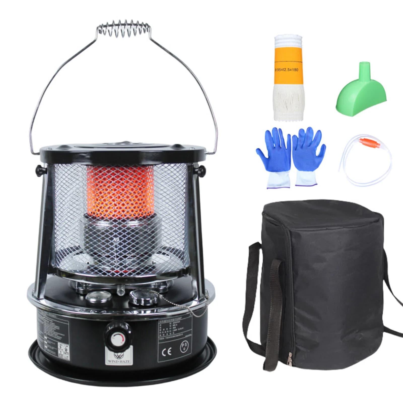 Kerosene stove liftable heater outdoor tent kerosene stove multifunctional heating kitchen stove for winter camping fishing