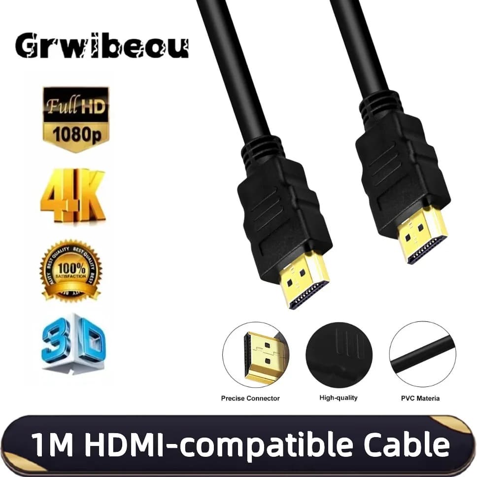 HDMI compatible cable from 1 M HDMI male cable 4K 3D cable for HDTV Tablet TV Monitor Xbox UHD Samsung