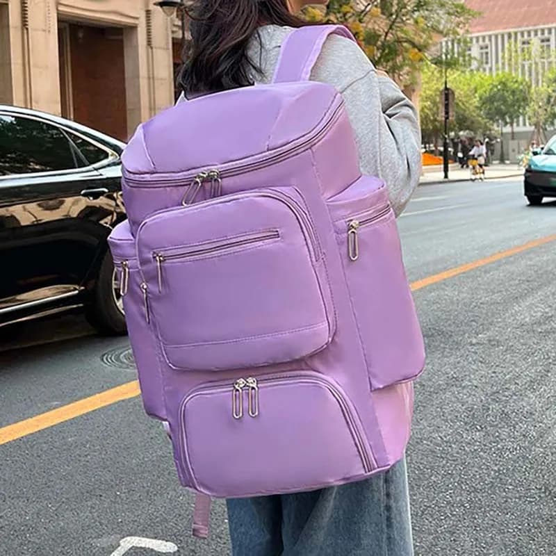Zaino fitness da palestra con tasca per scarpe Borsa da viaggio per viaggi a breve distanza all'aperto Borsa da viaggio per laptop da lavoro di grandi dimensioni
