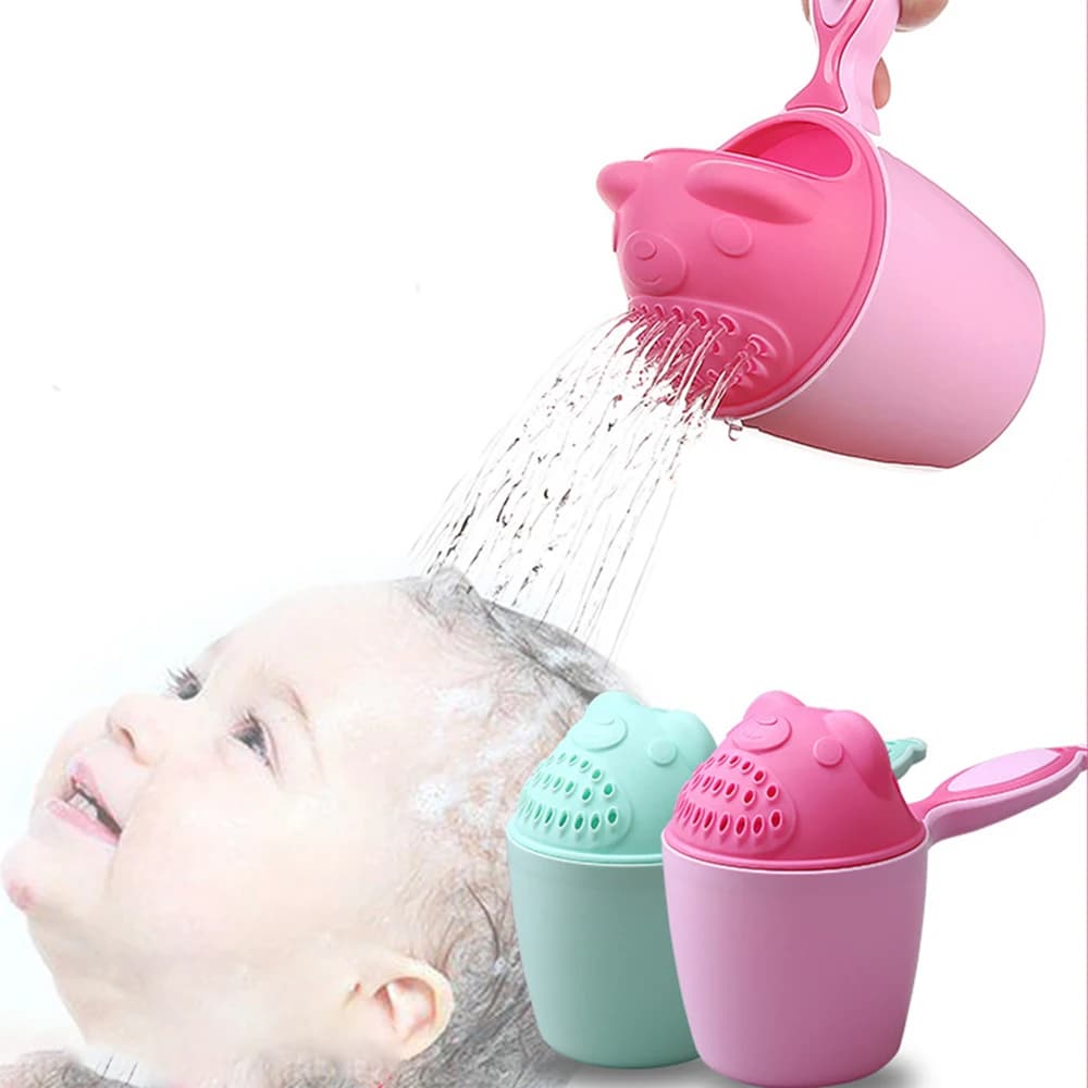 Cute Cartoon Baby Swimwear Toddle Shampoo Cup Children Swimwear Bailer Baby Shower Cribs Baby Hair Washer Mug Baby Bathtub