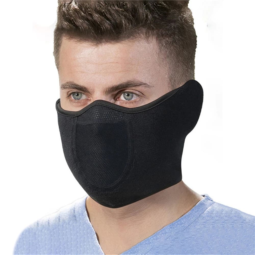1pc mezza maschera con chiusura regolabile antivento uomo donna per sci maschera da snowboard