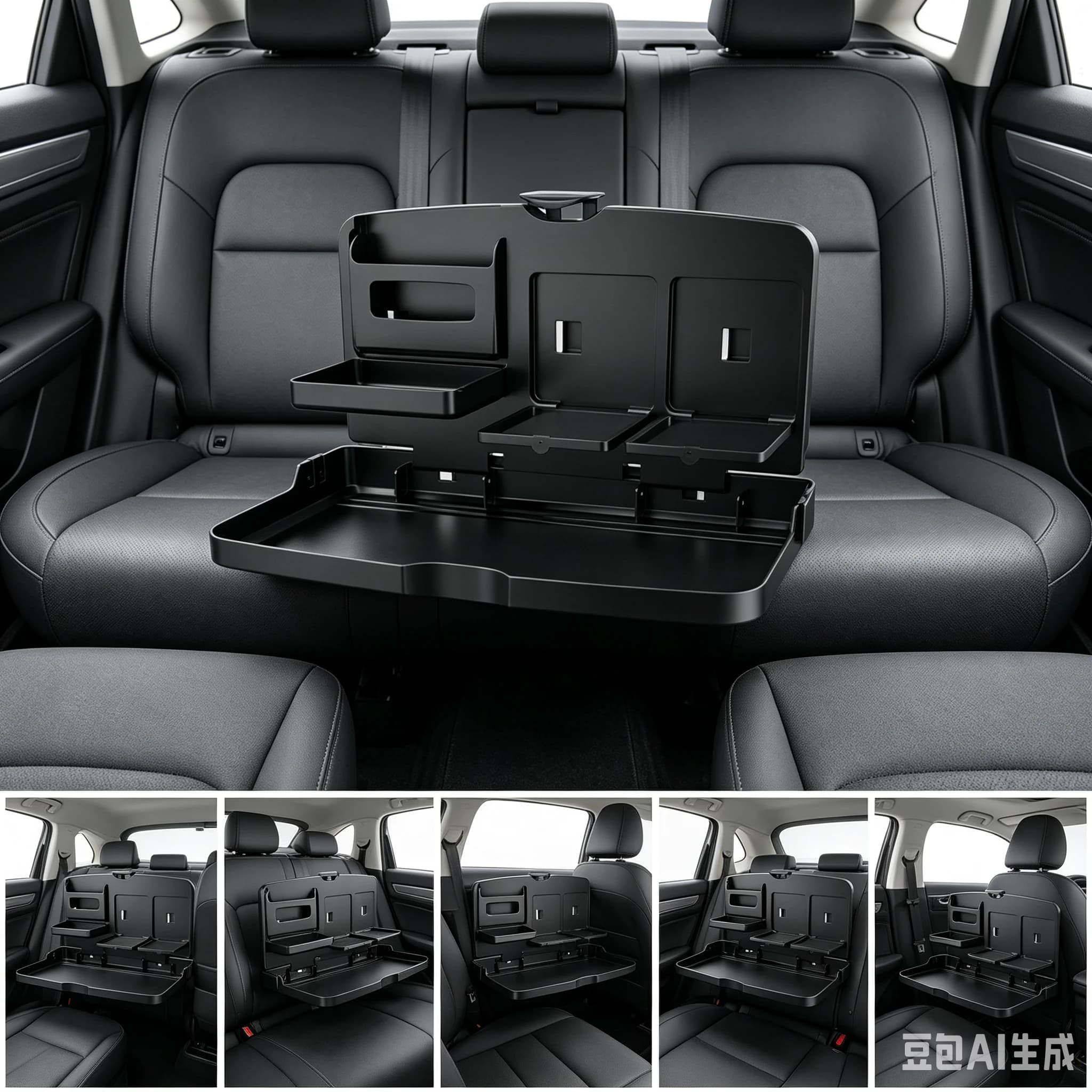 Car Laptop Food Holder Seat Steering Wheel Computer Netbook Table Work Desk Multipurpose Foldable Drink Dining Tray Stand