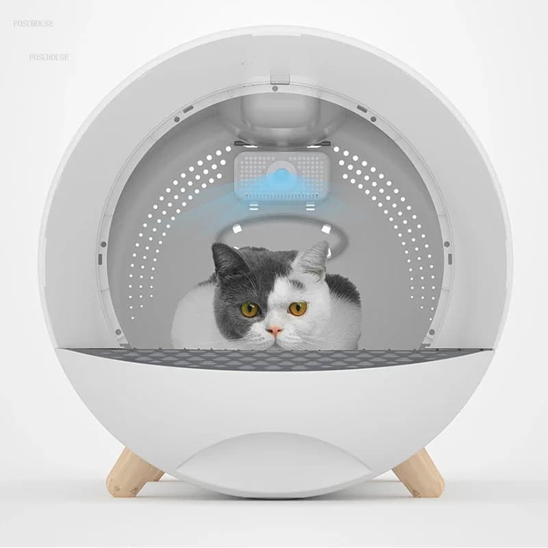 Prodotto moderno per animali domestici Lettiera per gatti Sabbiera completamente chiusa Deodorante antispruzzo per gatti Padelle Lettiera Pala Forniture