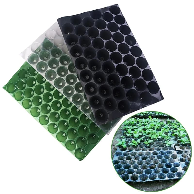 Jars for Germination and Flowering, Container for Growing, Tray for Propagation with 54/70/100 Holes, Plastic Tray for Semina and Germination