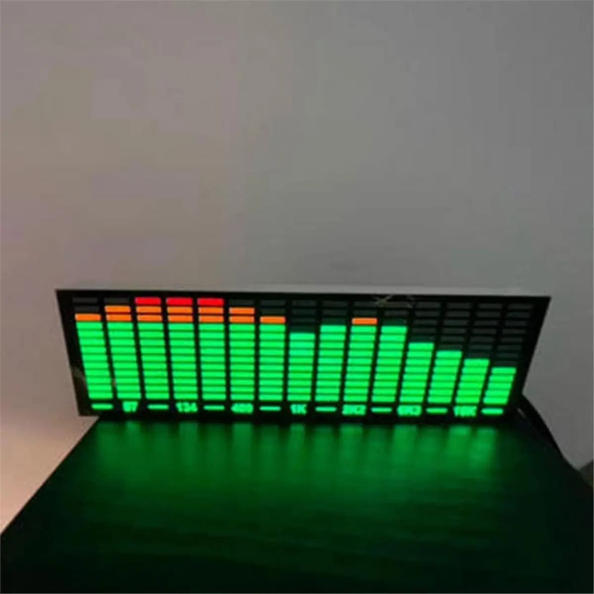 Fits for Music Spectrum LED Pickup Voice Control Rhythm Analyzer Light Display Audio Level Indicator VU Meter Atmosphere Lamp A