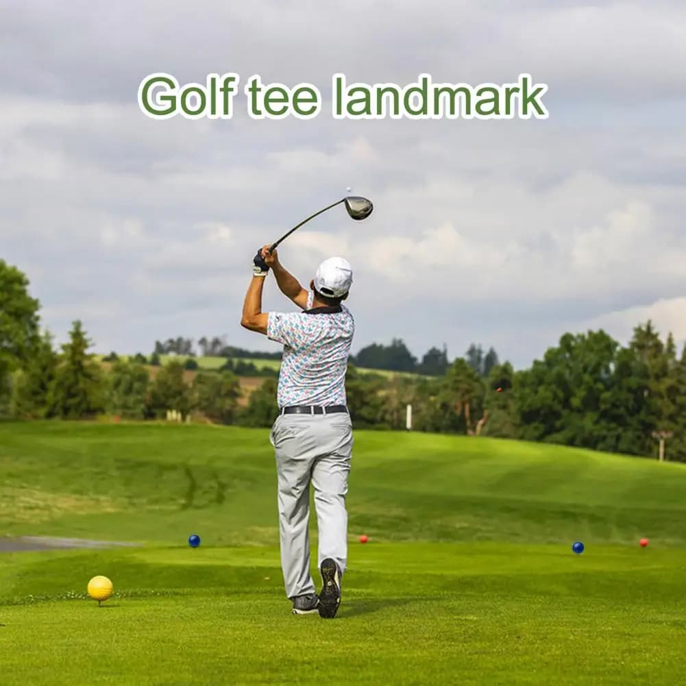 Pennarello per confine da golf da 23 cm, resistente, antiruggine, indeformabile, per pin per confine da golf, per esterni, strumento per conducenti di tutte le dimensioni