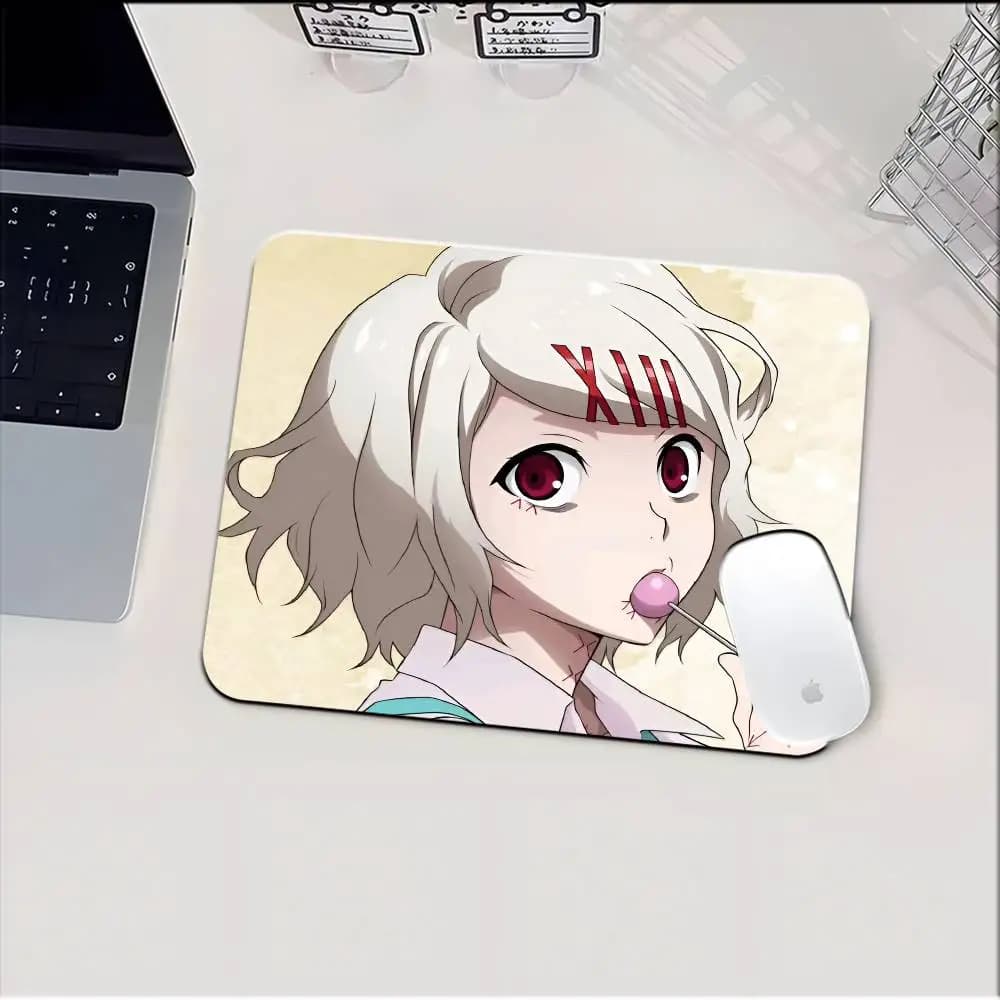 Cartoon J-Juuzou S-Suzuya Mousepad Small LockEdge Mouse Pad For Gamers Computer Desk Pad Rectangular Anti-slip Rubber