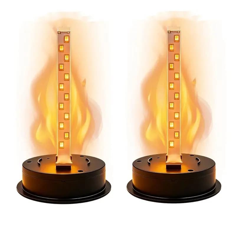 ABRU-Flickering Flame Solar Light Replacement Top(2 Pcs) Waterproof Solar Panel Lantern Light Replacement Parts