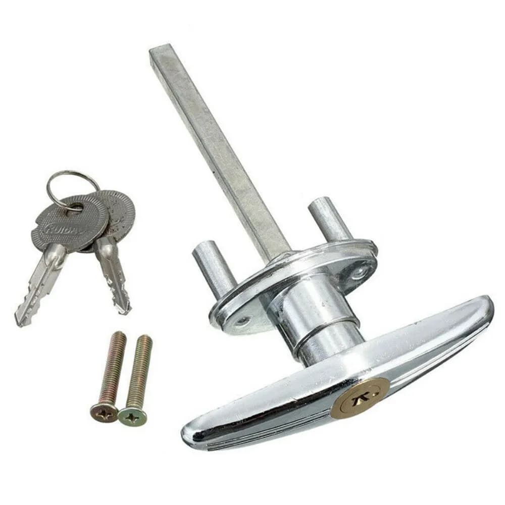 Release lock for garage door opener, security emergency garage door release lock