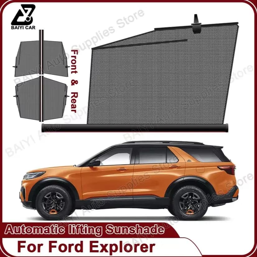 Car Parasols For Ford Explorer Indoor Protection Solar Travel Car Protection Tool Sun Cover for Auto Lift Window Accessories