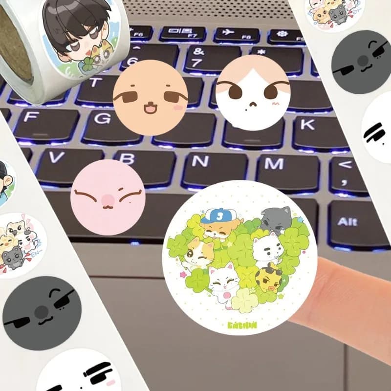 500 Pcs/set ENHYPENS Reative Peripheral Stickers Kawaii Laptop Suitcase Skateboard Guitar Phone Cartoon Cute Stickers Gifts