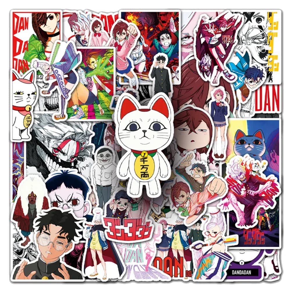 10/30/50PCS Divertente Anime Dandadan Adesivi Graffiti Notebook Valigia Bici Telefono Skateboard Impermeabile Per Bambini Cool Decalcomanie Giocattoli
