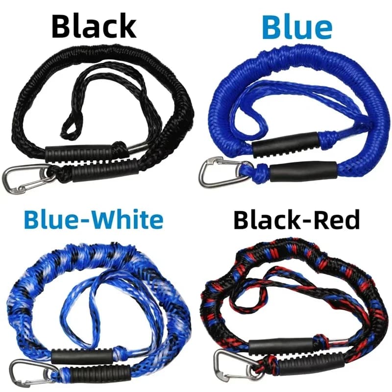 Dock Lines Elastic Marine Rope Bungee Cords Shock Ties for Kayak Watercraft Jet Ski Pontoon Canoe Power Boat Accessories