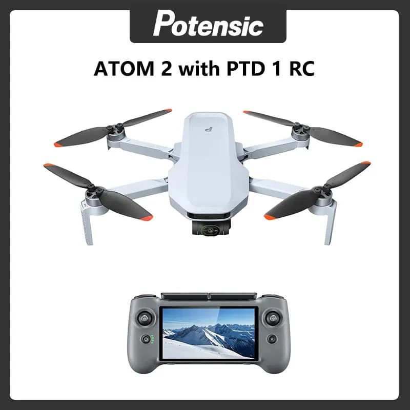 Drone Potensic C0 ATOM 2 con telecomando PTD 1 video 4K, fotocamera 8K Riprese verticali 10KM 2.7K, traccia AI per riprese notturne