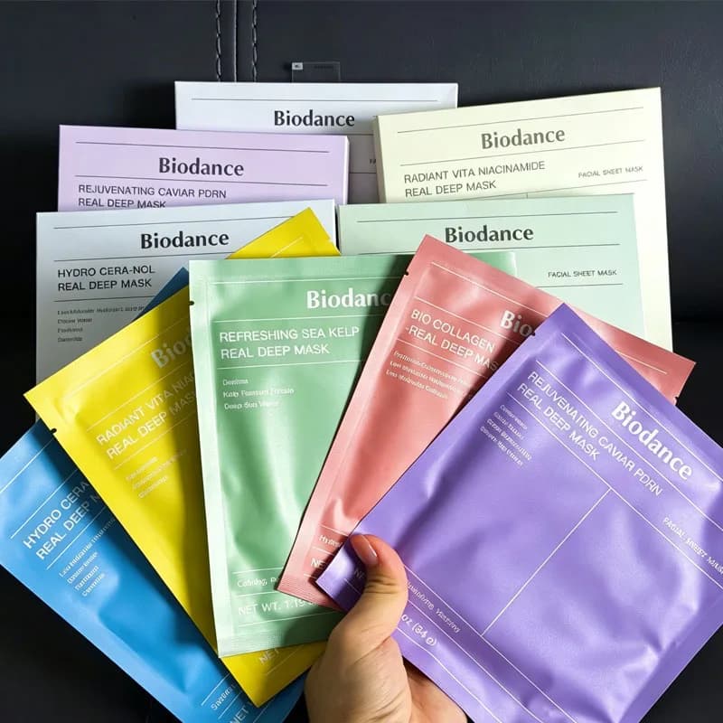 Biodance Facial Mask Deep Cleansing Gel Toner Cotton Tablet Collagen Essence Liquid Makeup Remover Repair Face Cleanser Skincare