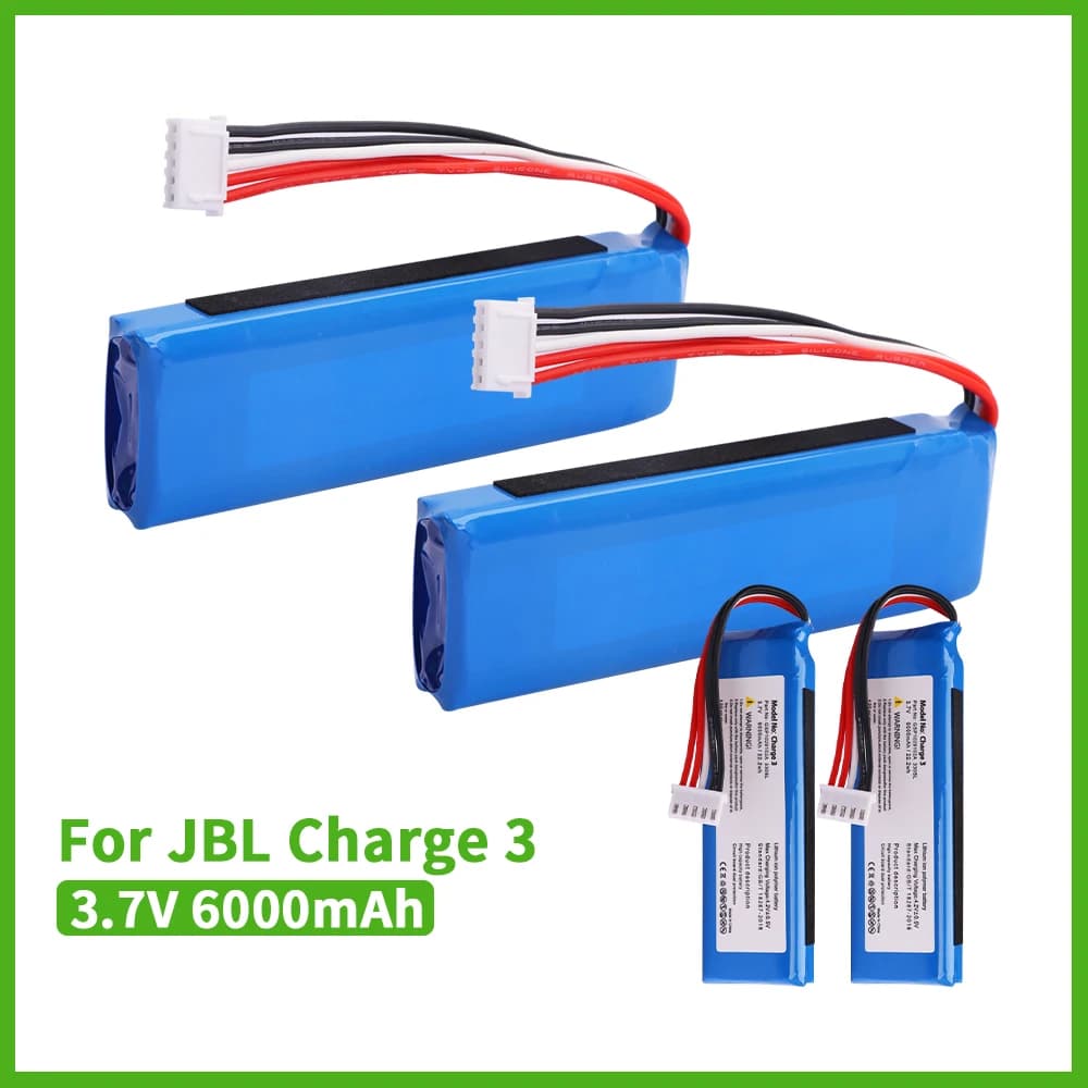 Batteria sostitutiva originale JBL Charge 3 da 3,7 V Charge 3 6000 mAh per batteria JBL Charge 3 Charge3 GSP1029102A