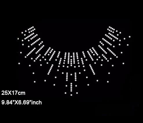 4 pz/lotto (25X17 cm) Super Luminoso Hotfix Strass Trasferimento di Calore Strass per Abbellimento Ferro su Kit di Cucito FAI DA TE (SSA-3586)