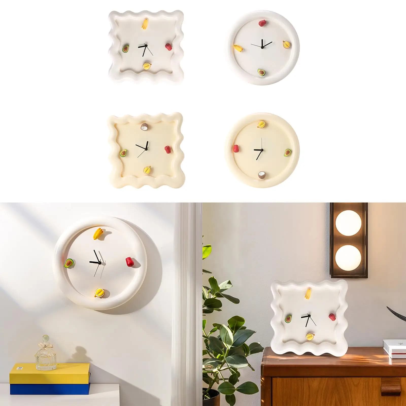 Orologio da parete, silenzioso, leggero, regalo, ornamento per cucina, caffetteria, bar