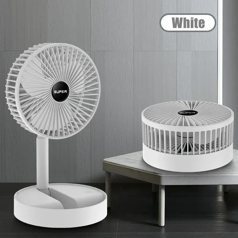 Adjustable Folding USB Fan Mini Electric Cooling Fan Low Noise High Standby for Home Desk Handheld Quiet Operation WORLDKPI