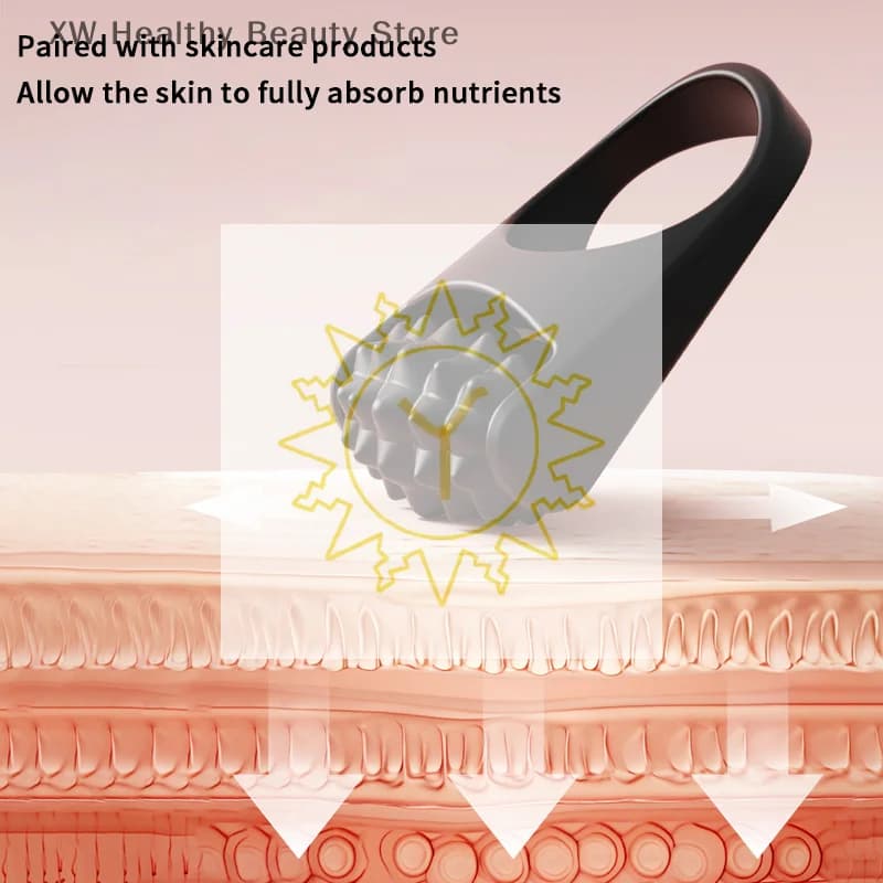 Facial Massage Roller Manual Facial Lifting Massager Rolling Massage Stick Ring Beauty Care Tool Silicone Portable Travel/Home