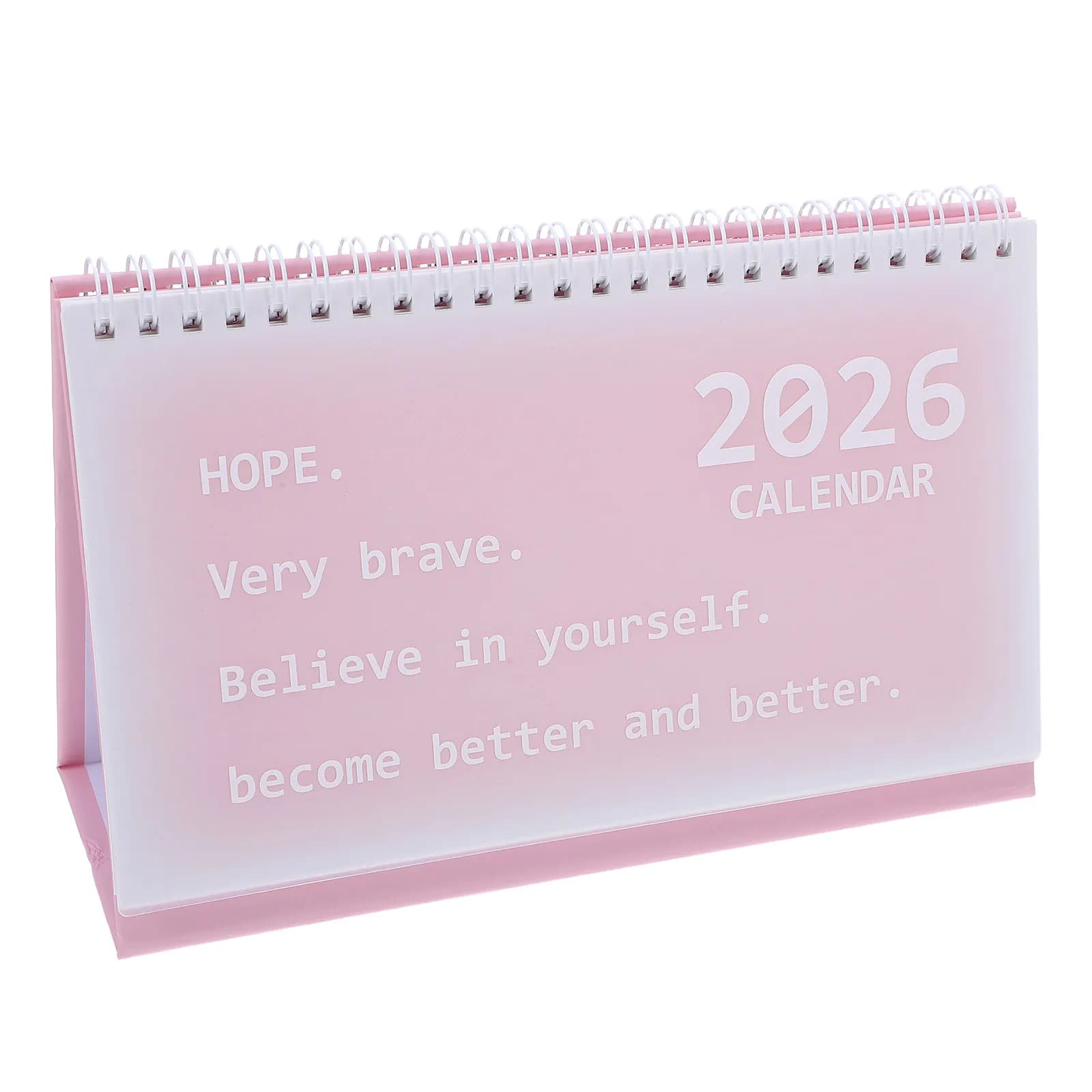 Calendario da Tavolo 2026 con Spirale, Compatto e Mini, Elegante Organizzatore Quotidiano in Carta Spessa per Ufficio e Casa