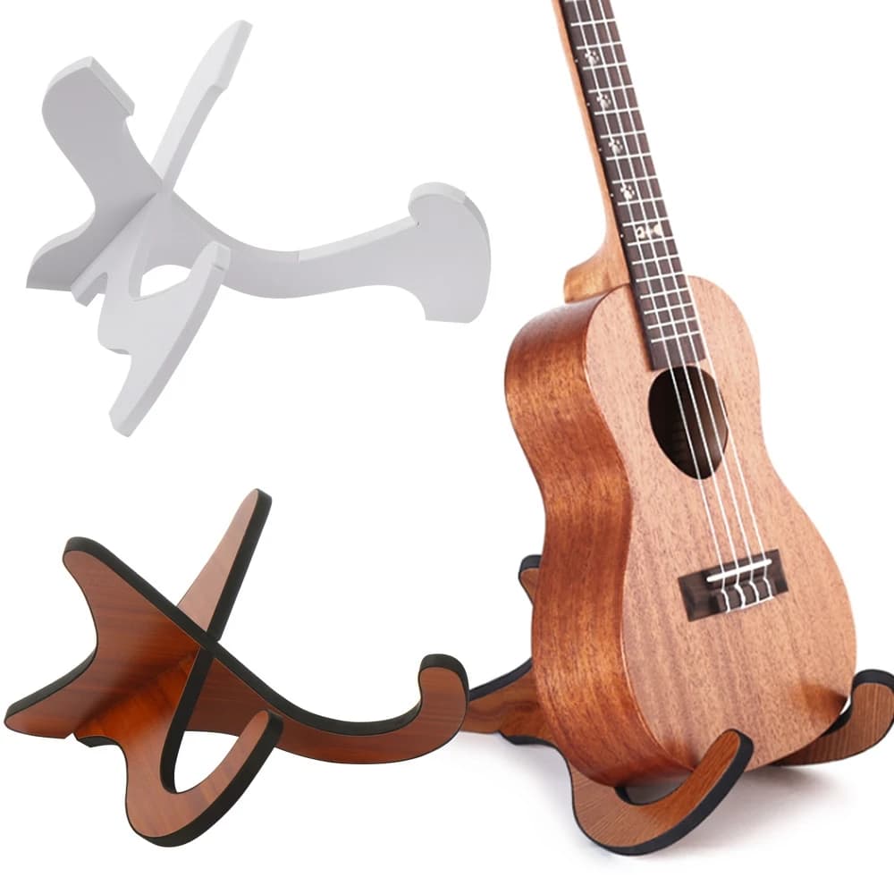 Nuovo Supporto Pieghevole Portatile per Chitarra e Ukulele - Espositore Verticale per Strumenti Musicali e Accessori
