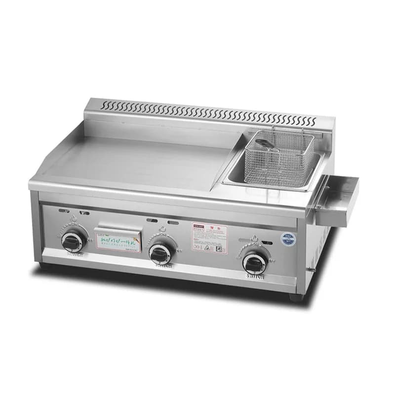 Griddles Frying Equipment Commercial Kitchen Restaurant Grade Stainless Steel Grill Deep Fryer Machine