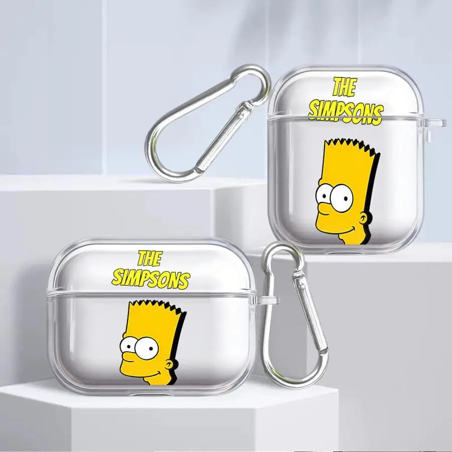 Case For Airpods 2 1 3 Pro3 Pro2 Pro 4 Clear Earphone Cases Cover The Simpsons