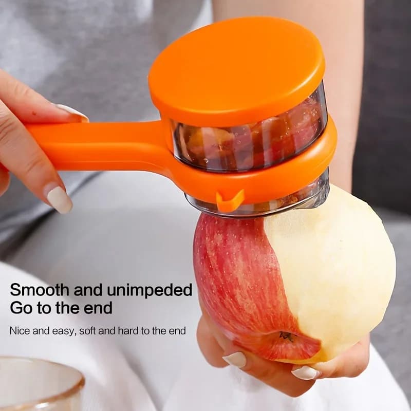 Pelapatate 2 pieces with storage box, for peeling fruit and vegetables, ergonomic handle, practical and easy, durable plastic padding