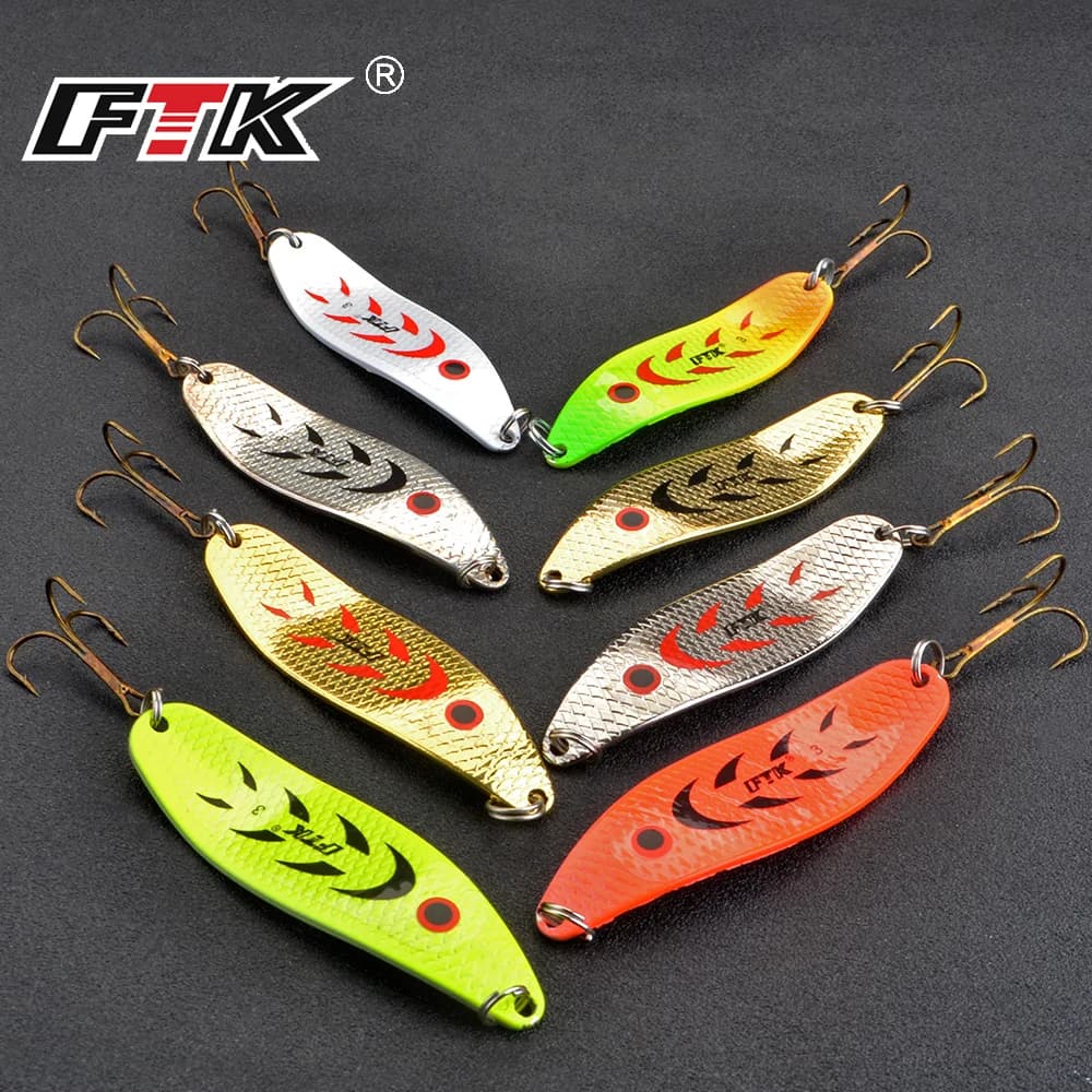 FTK 20g/30g Esche Artificiali per Carpe a Lunga Gittata, Jig, Wobbler, Spinner, Cucchiaini per la Pesca al Luccio