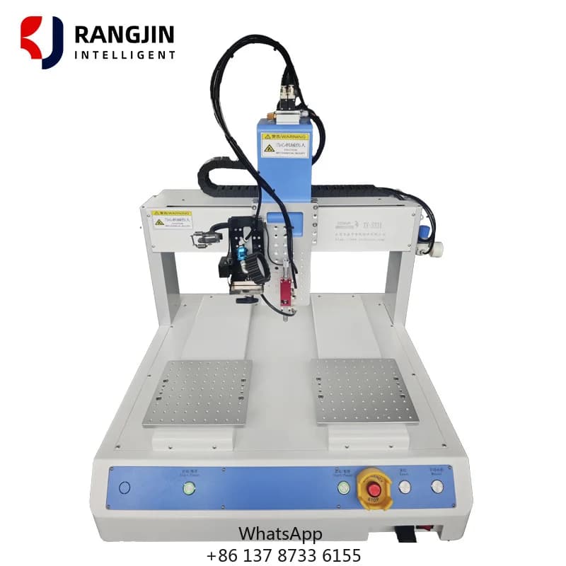 Xinhu Dual Platform XY Axis High Precision Automatic Epoxy Resin Dispensing Machine AB Glue Hot Melt Adhesive 1 Year Warranty