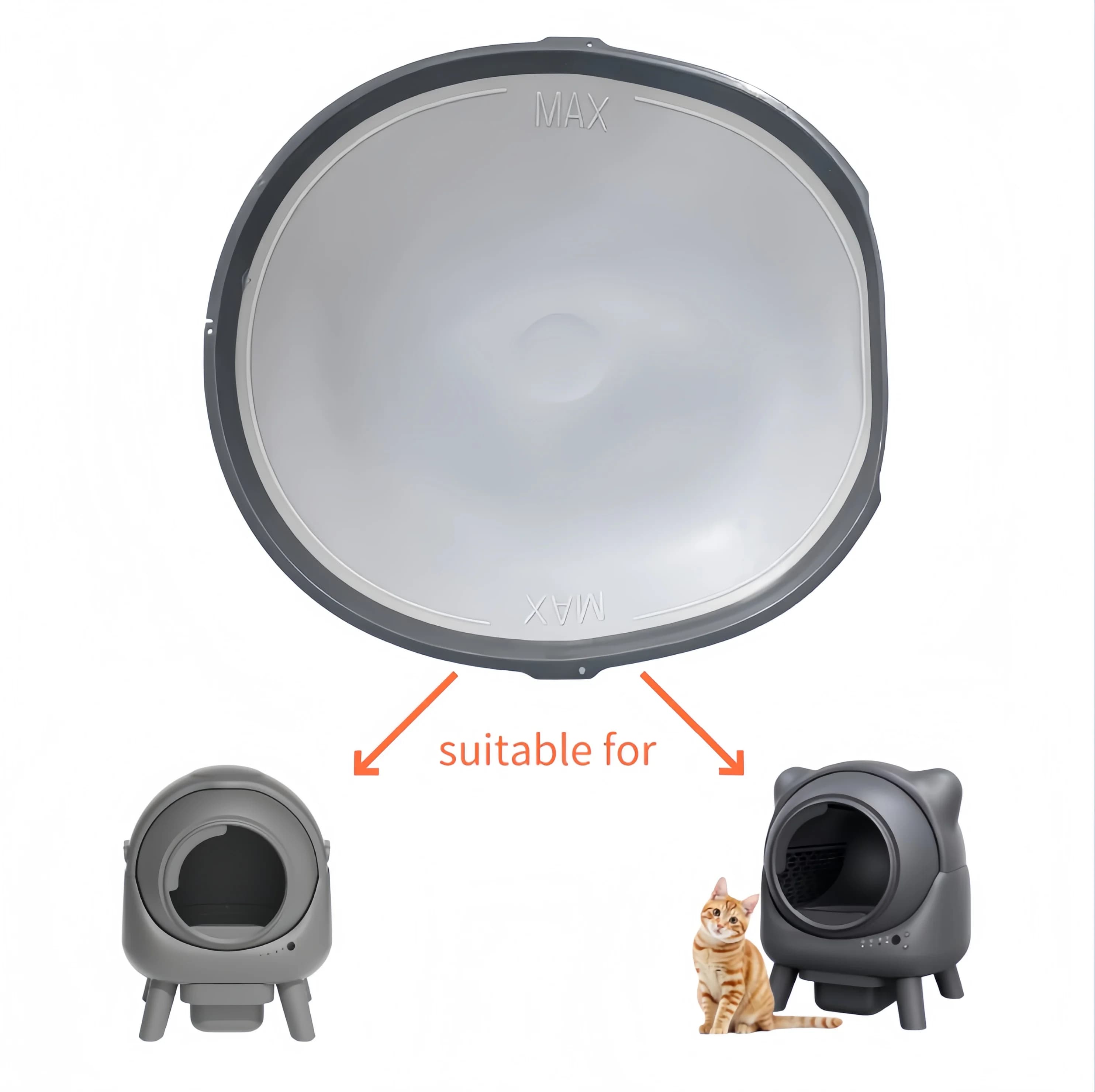 Accessori per lettiera autopulente ELS all'ingrosso: Tappetino inferiore in silicone di ricambio impermeabile anti-perdita