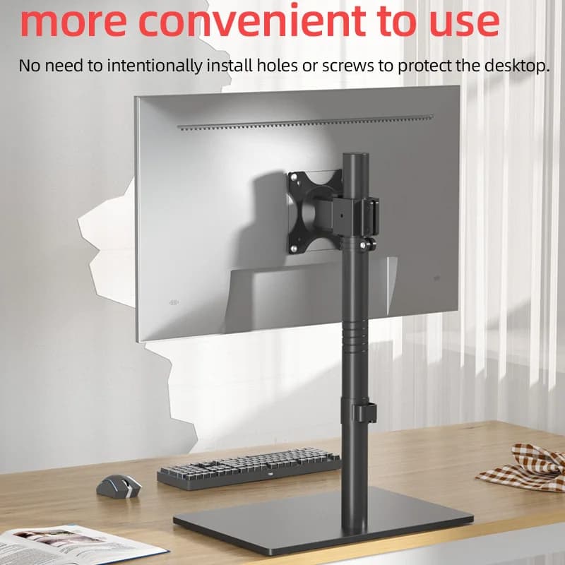 HILLPORT 17"-43" Monitor Arm Screen Desk Table Mount Stand Bracket For 15kg /33 lbs Display Support 360° Free Adjustment DZ40