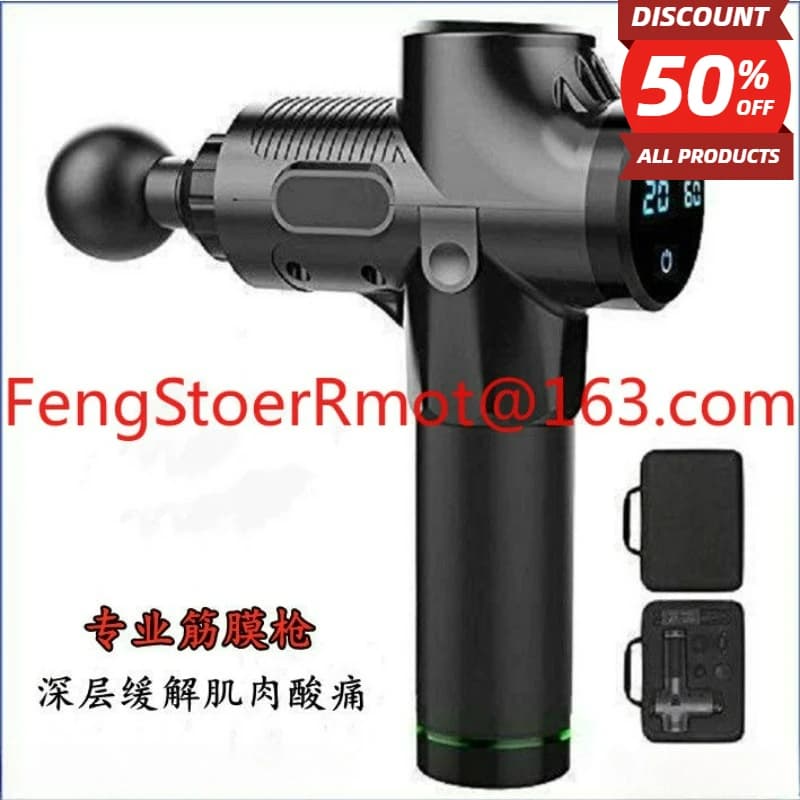 110v 2023 New member Meridiana Grab Schneider Pistola for Home Style LCD Deep Six Head Punching Massage Costola