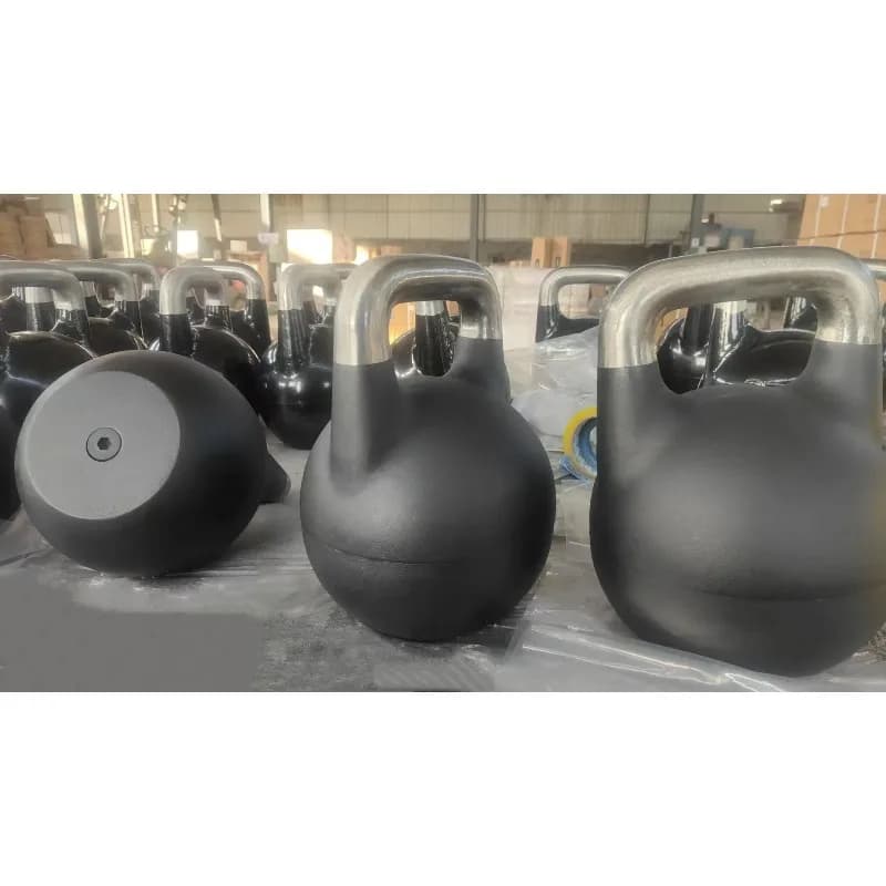 2025 Factory Wholesale High Quality 12-32kg Kettlebell Cast Iron Competition Kettlebell Set