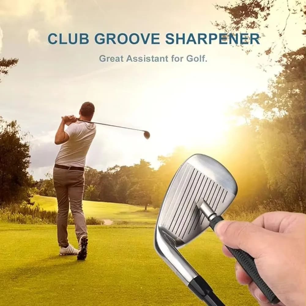 Coltello per la pulizia delle scanalature del golf, migliora il tuo gioco di golf, il design antiscivolo garantisce il massimo backspin e il controllo della palla, accessorio da golf