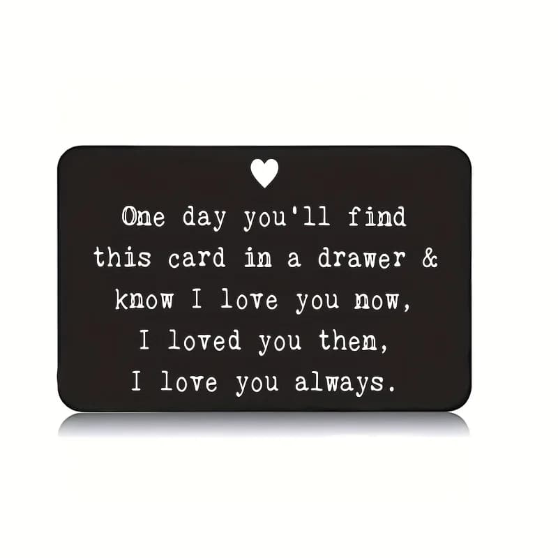 Laser Engraved "Love You" Metal Sign, 2D Flat Tin Wall Art, Deep Carved Quote Plaque, Romantic Bedroom Living Room Decoration
