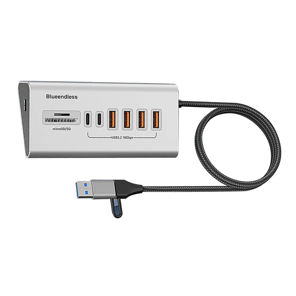 Docking station USB HUB 3.2 multi 8 porte con lettore di schede SD/TF per MacBook Pro Air Computer PC Accessori per laptop