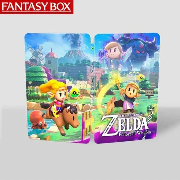 TLOZ Echoes of Wisdom per NS Steelcase FantasyBox (personalizzazione, cassa in acciaio, CD di gioco non incluso)